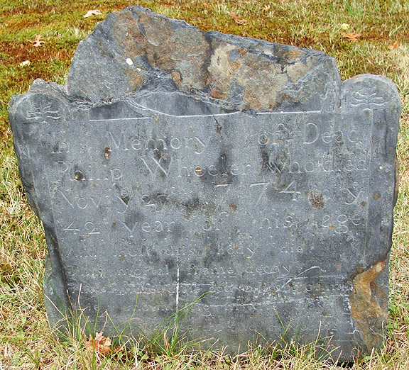 Deacon Philip Wheeler - Rehoboth Burial Place Hill