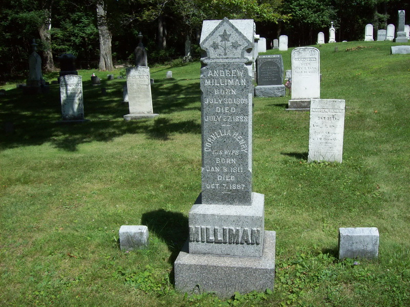 Andrew Milliman and Cornelia(Henry) Milliman - Logan Cemetery