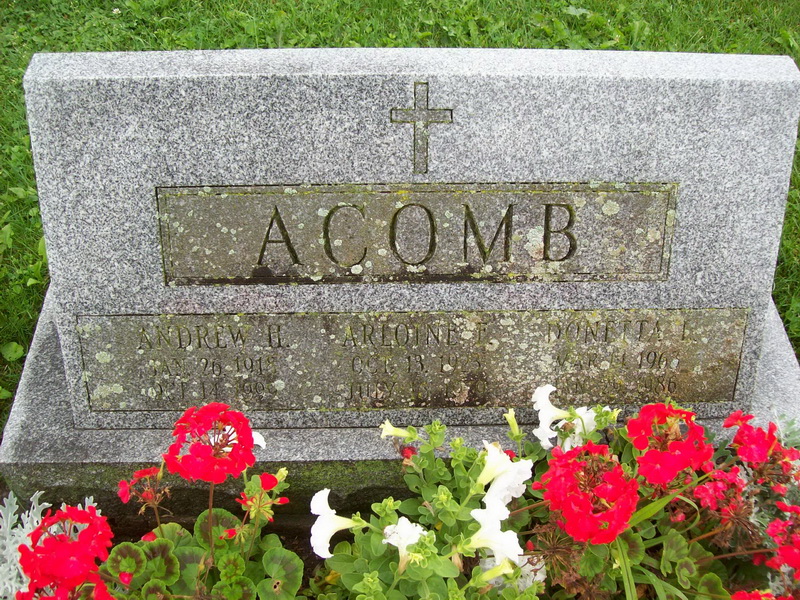 Andrew H. and Arloine (Perry) Acomb - w/dau Donetta Acomb